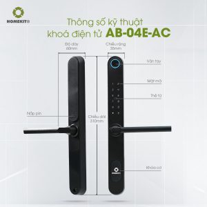 Khoá điện tử cho cửa nhôm Xingfa AB-04E-AC